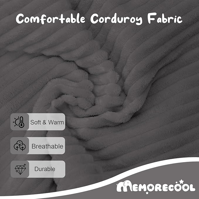 MeMoreCool Modular Kids Couch, Corduroy Play Toddler Couch - Image 6