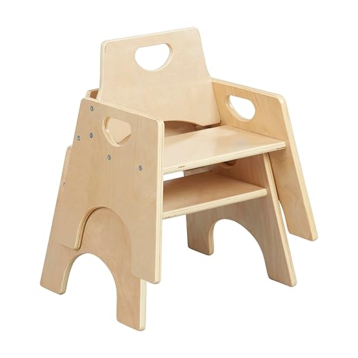 ECR4Kids Stackable Wooden Toddler Chair, Kids Furniture - Image 10