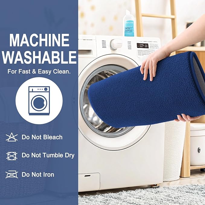OLANLY Thick Memory Foam Bath Mat Rug 34x21, Extra Soft Absorbent Bathroom Rug - Image 6