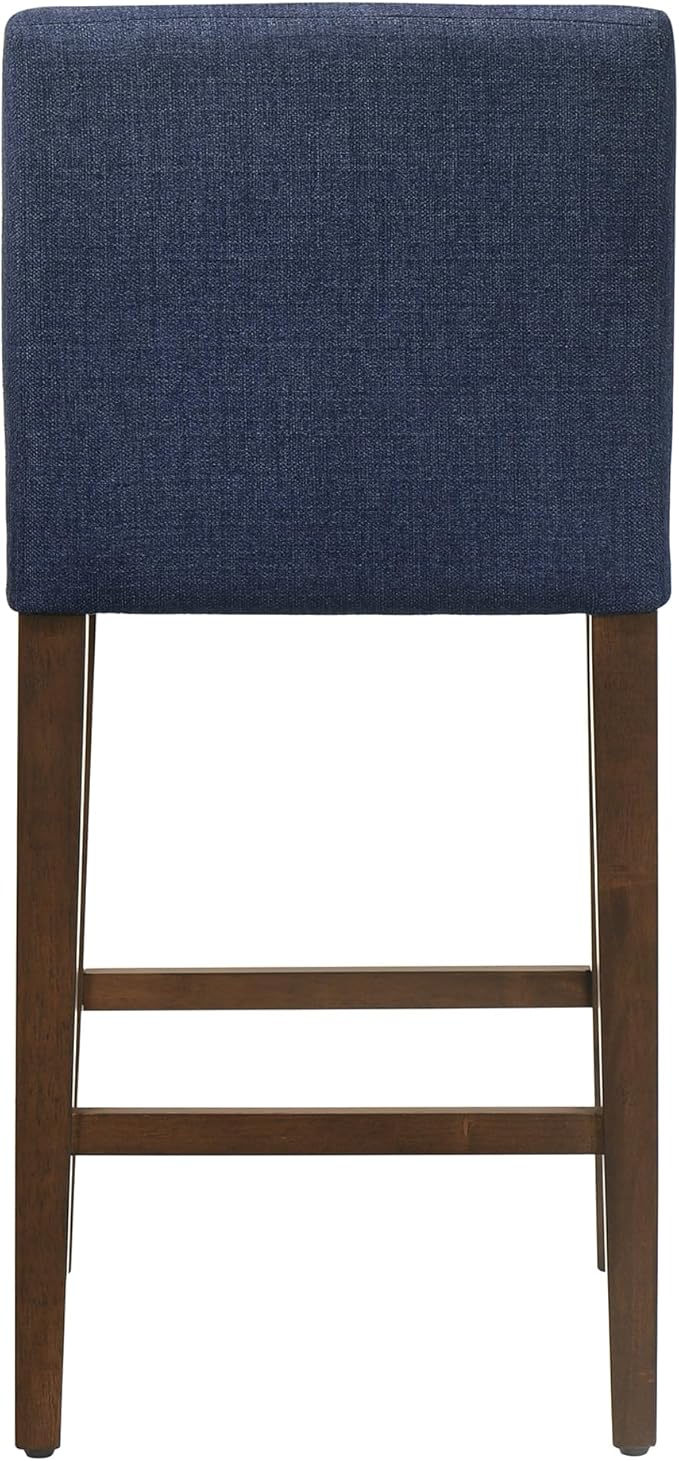 CHITA Counter Height Bar Stools Set of 2, Fabric in Midnight Blue - Image 6
