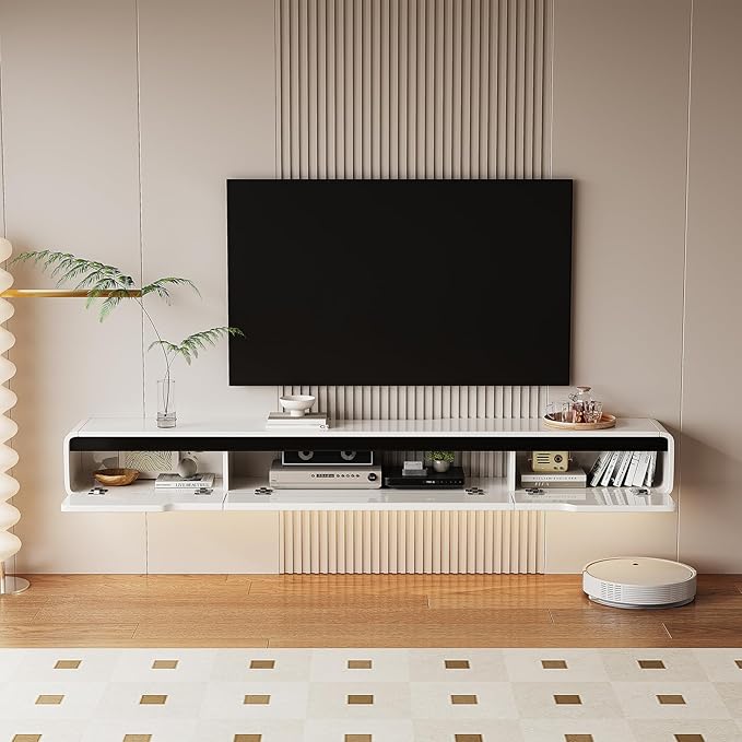 High Gloss Floating TV Stand - Image 4