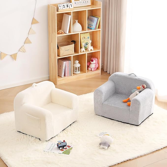 Toddler Chair Plush Couch, Comfy Kids Sofa Lounger - Image 8
