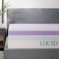 LUCID 3 Inch Lavender Infused Memory Foam Mattress Topper by Lucid