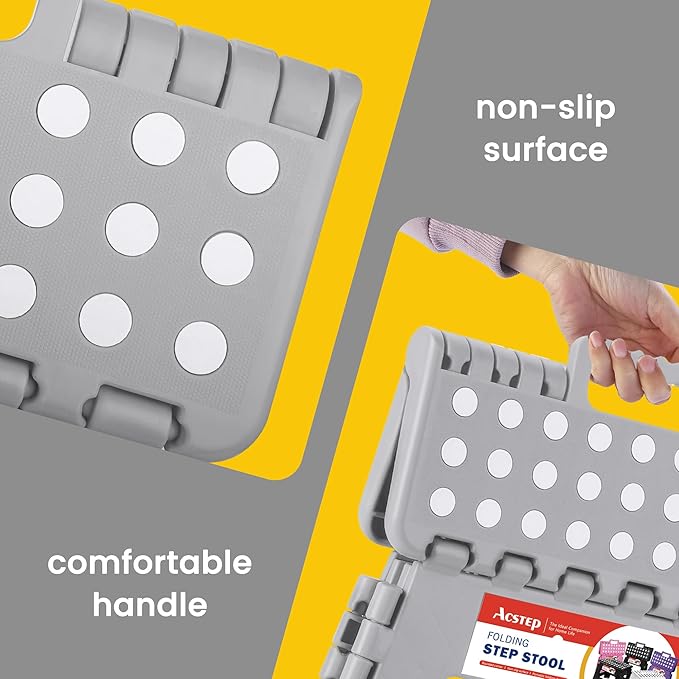 ACSTEP Folding Step Stool 9'' Foldable Step Stool - Image 3