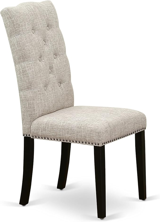 East West Furniture ELP6T35 Elsa Parson Dining Room Chairs - Image 5