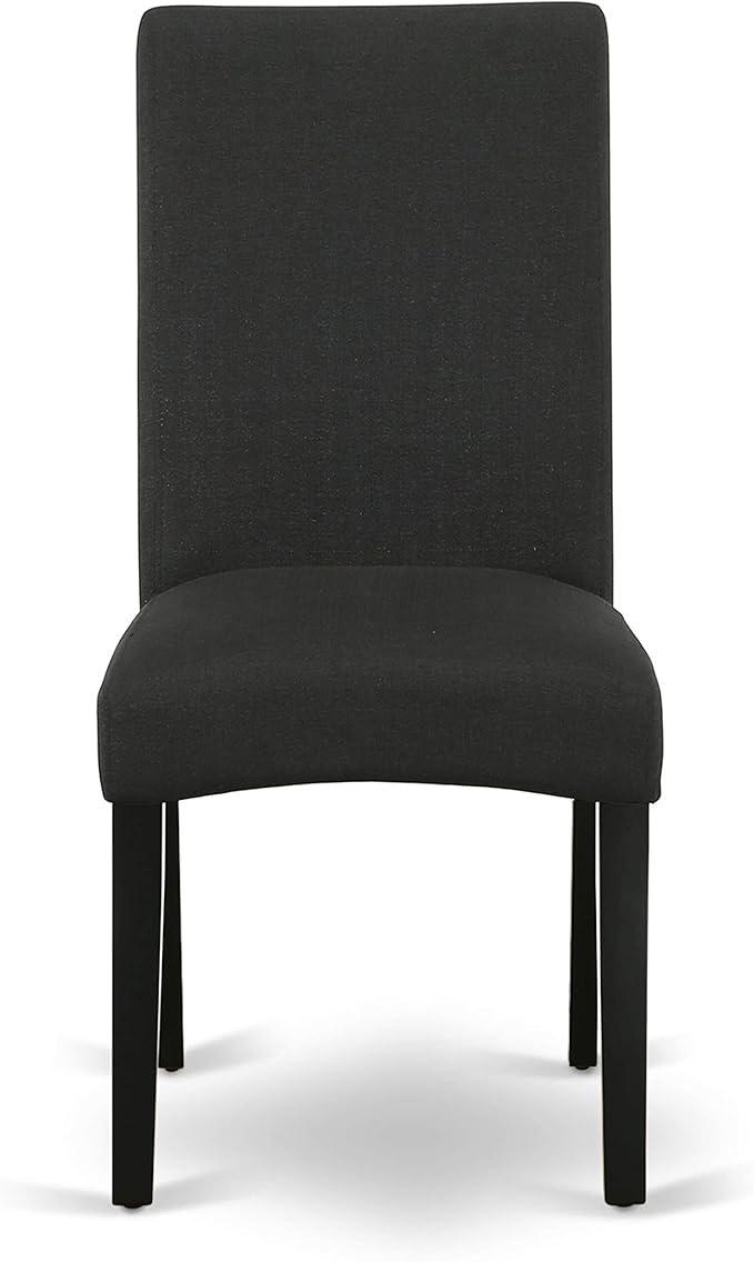 East West Furniture LGDR9-BLK-24 9 Piece Dining Room Set Includes a Rectangle - Image 7