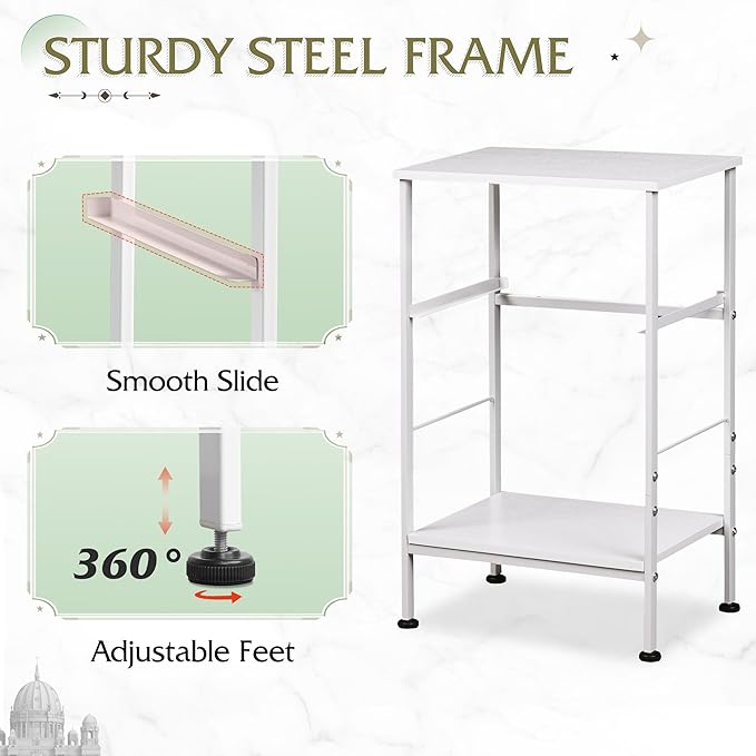 WLIVE White Nightstand, Night Stand - Image 6
