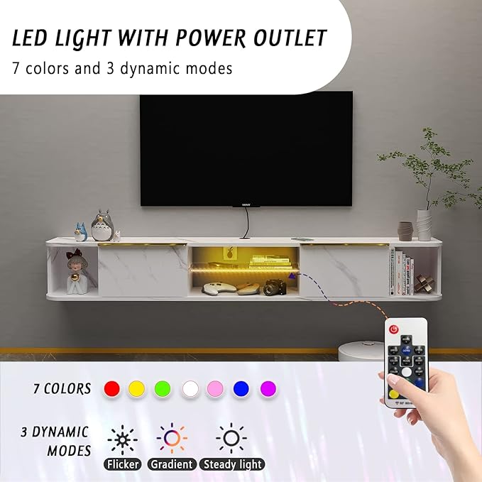 Pmnianhua LED Floating TV Stand - Image 3