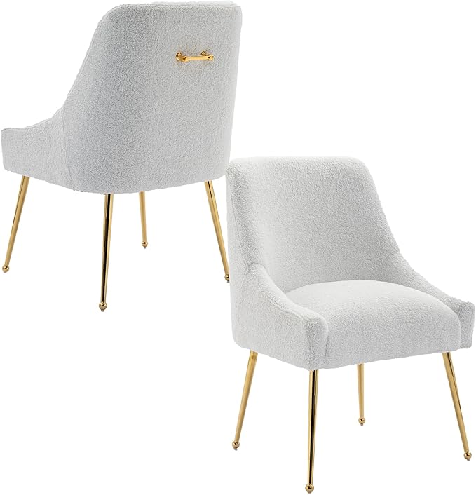 Modern Velvet Dining Chairs Set of 4, Contemporary Upholstered Furniture by HOLILA