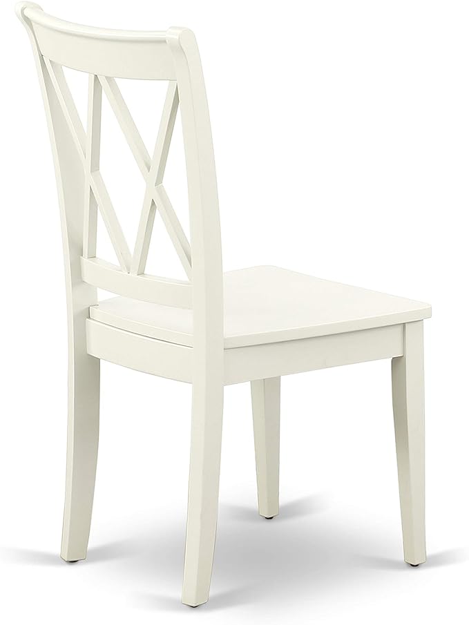 East West Furniture DOCL9-LWH-W 9 Piece Dining Table Set Includes a Rectangle - Image 10