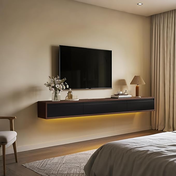 Floating TV Stand Matte Finish, Floating TV Console, Under TV Shelf - Image 9