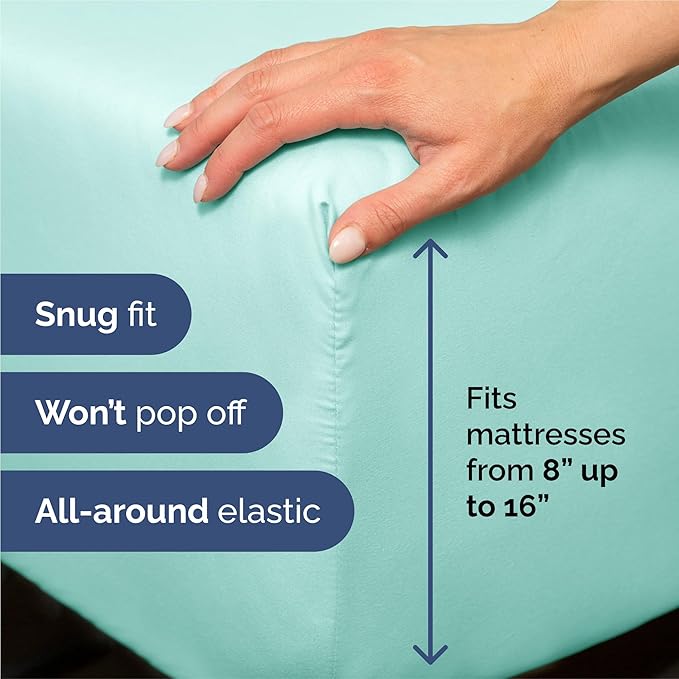 Split King Size 5 Piece Sheet Set - Image 3