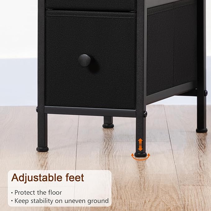 Narrow End Tables Living Room Set of 2 - Image 9