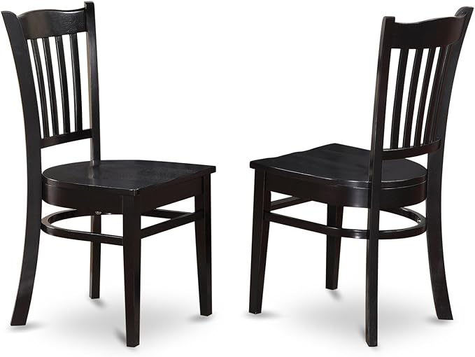 East West Furniture LGGR9-BLK-W 9 Piece Modern Dining Table Set Includes a - Image 6