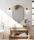 ANDY STAR Bronze Oval Mirror for Bathrooml, 20x33 Oval Bronze Mirror in by ANDYSTAR