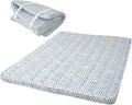 EMOOR Japanese Padded Futon Mattress Machi King Triangle-Gray, Gusset Foldable by EMOOR