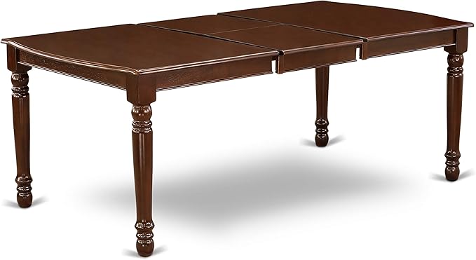 East West Furniture DOCL5-MAH-C 5 Piece Modern Dining Table Set Includes a - Image 5