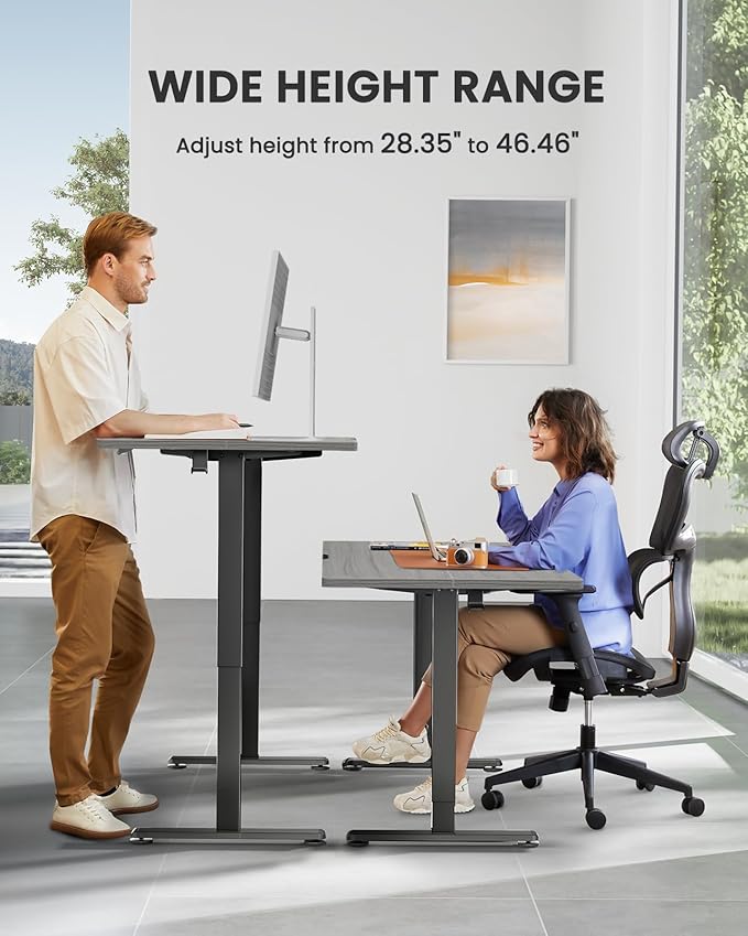 ErGear Height Adjustable Electric Standing Desk, 55 x 28 Inches Sit Stand up - Image 5
