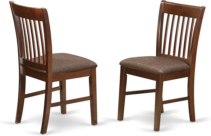 East West Furniture MZNO3-MAH-C 3 Piece Dinette Set - Image 4