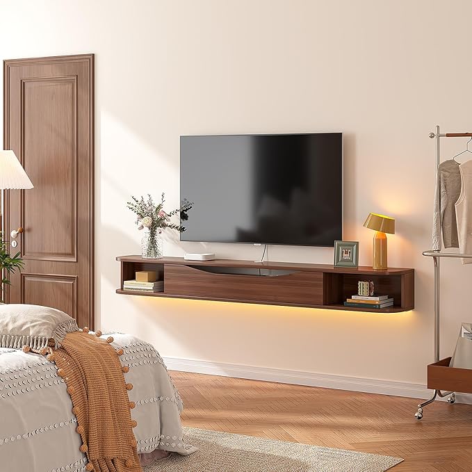Floating TV Stand, Floating TV Console, Under TV Shelf - Image 7