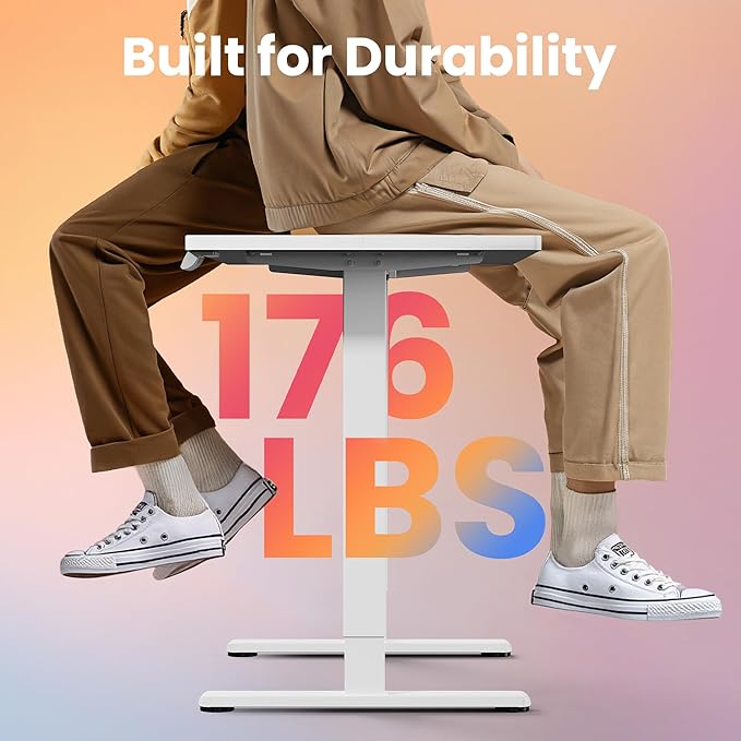 HUANUO Electric Standing Desk, 48 x 28 Inch Height Adjustable Computer Desk - Image 4