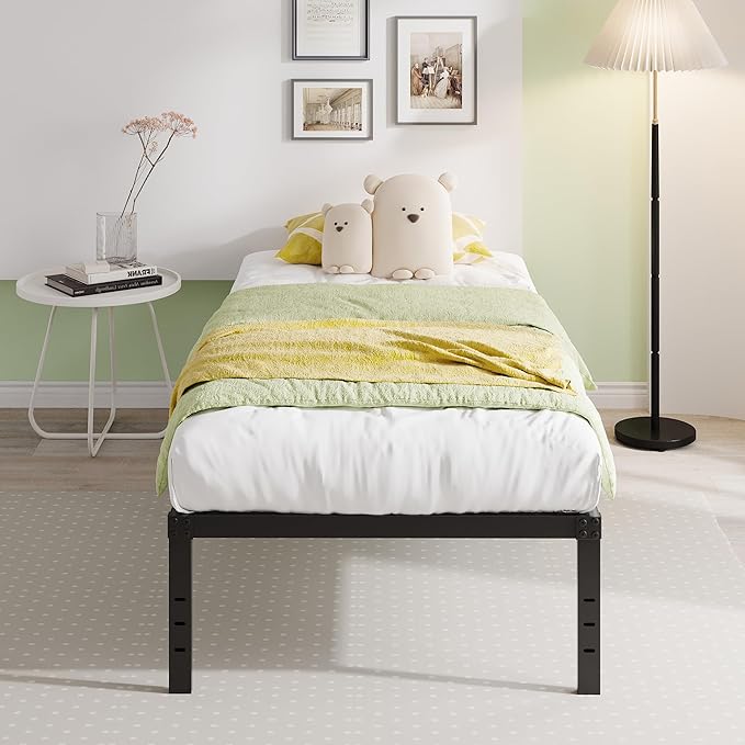 EMODA 16 Inch Heavy Duty Twin Bed Frame, Metal Platform Bed Frames No Box - Image 7