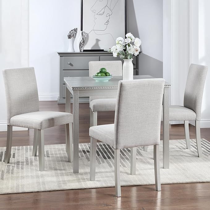 Ball & Cast 5 Piece Dining Table Set, Kitchen Table Set - Image 2