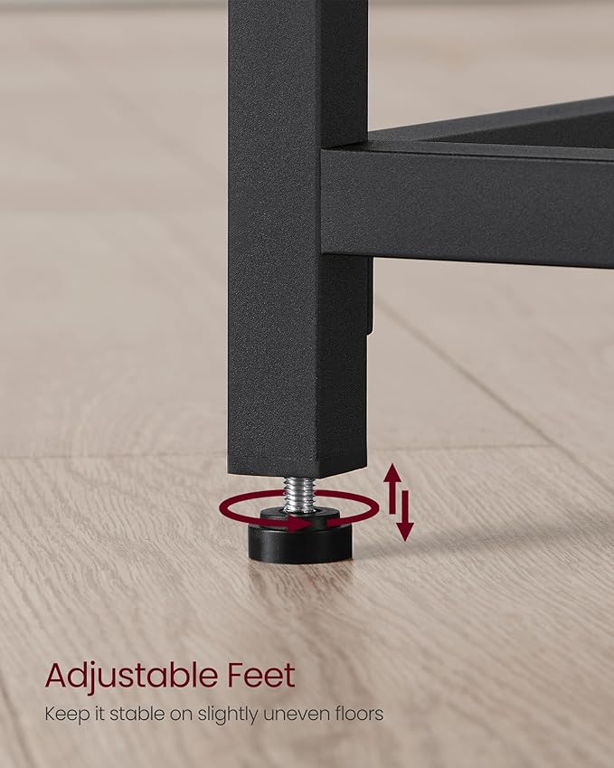 VASAGLE Computer Desk, Gaming Desk, Home Office Desk, - Image 8