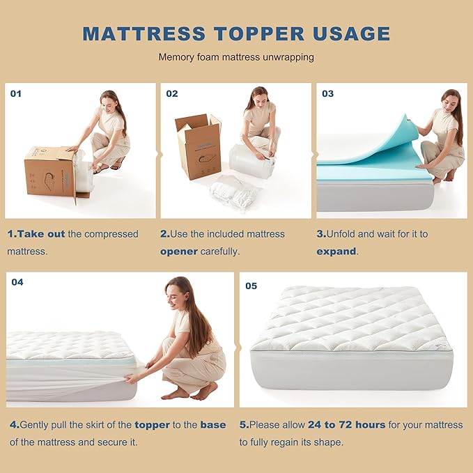 Bedlore 4-Inch California King Mattress Topper - Image 7