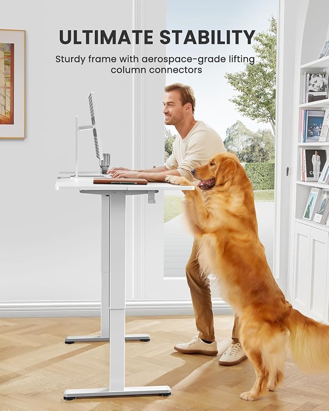 ErGear Small Height Adjustable Electric Standing Desk, 40 x 24 Inches Sit Stand - Image 4