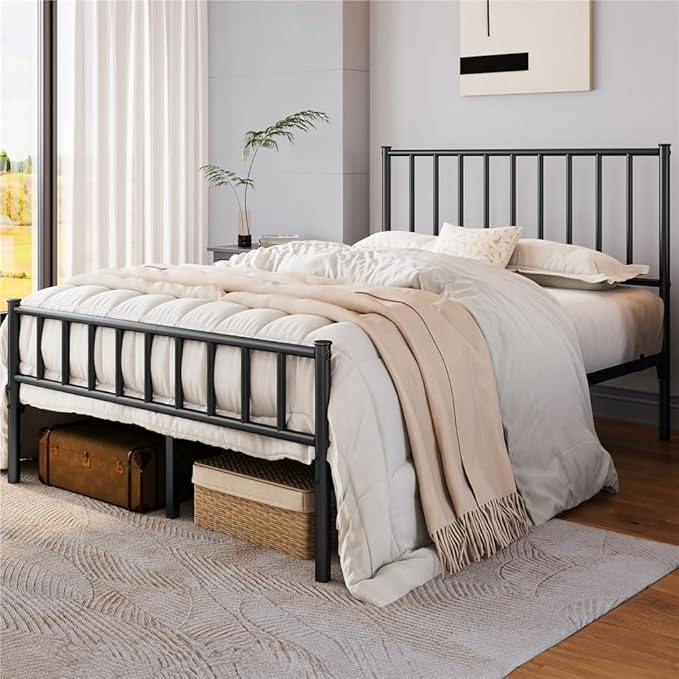 Yaheetech 14 Inch Full Size Bed Frame Metal Platform Bed - Image 3