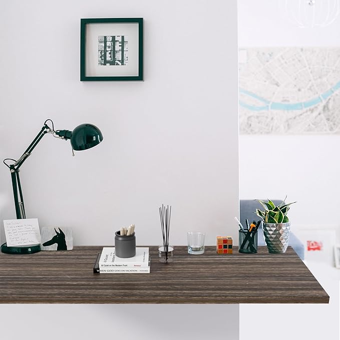 Kaboon Universal Tabletop 45"x20", Solid One-Piece Melamine Table Top, L-Desk - Image 2
