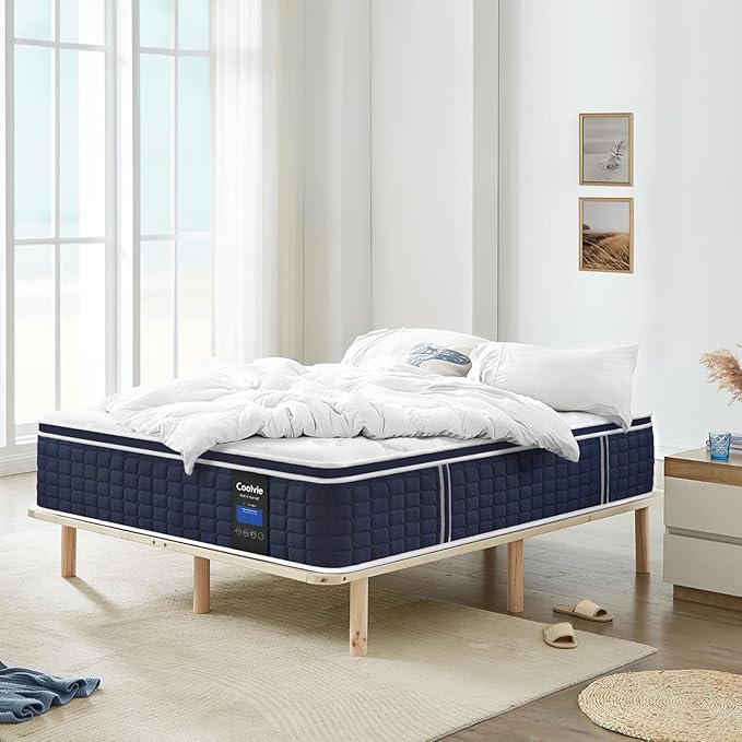 Coolvie 14 Inch King Mattress, Medium Plush Gel Memory Foam Mattress Hybrid - Image 6