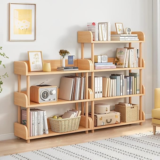 3-Tier Wooden Open Bookcase - Image 7