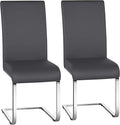 Yaheetech Dining Chairs Set of 2 Modern Faux Leather Upholstered Dining Room by Yaheetech