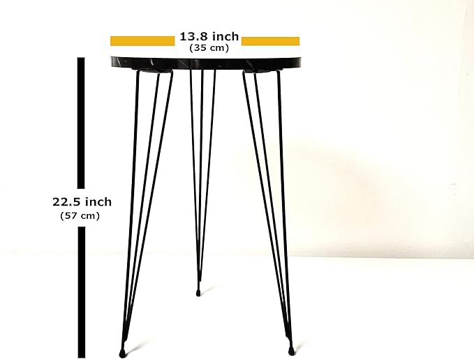 PAK HOME Set of 2 End Tables Round Wood Sofa Side Coffee Tables - Image 2