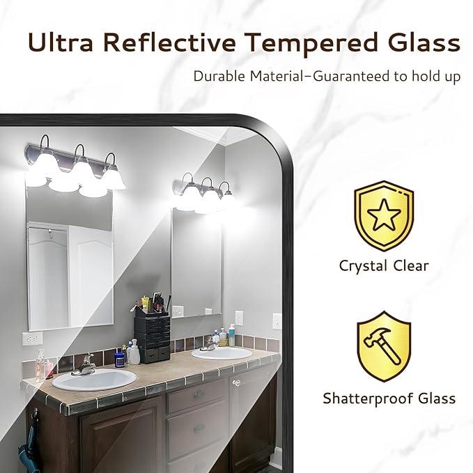 20x28 Rounded Rectangle Bathroom Mirrors - Image 4