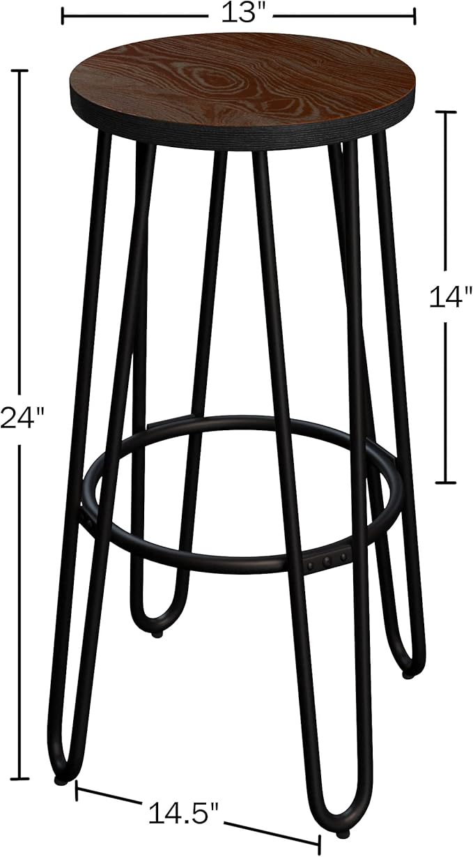 Lavish Home 24-Inch Bar Stools - Image 6