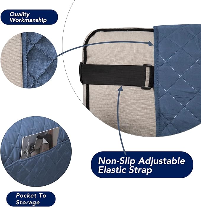 PureFit Reversible Sofa Couch Cover Water Resistant Couch Covers - Image 3