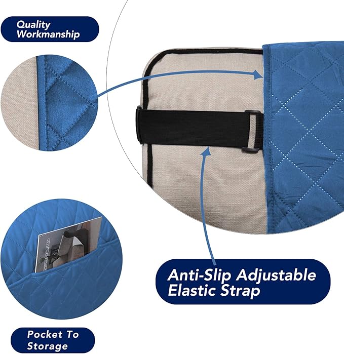 PureFit Reversible Sofa Cover Water Resistant Loveseat Couch Cover, Machine - Image 3