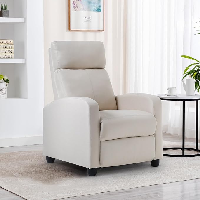 BestMassage | Recliner Chair | No Massage Function | Textile Beige | - Image 2