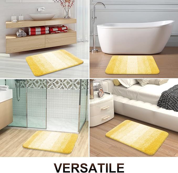 OLANLY Bathroom Rug Mat 24x16, Extra Soft and Absorbent Microfiber Bath Rugs - Image 7