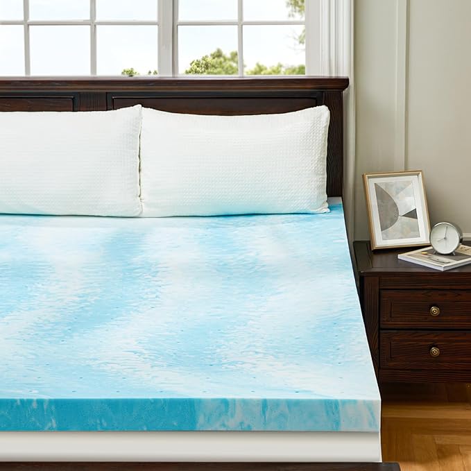 PERLECARE 4 Inch Queen Memory Foam Mattress Topper, Cooling Gel Infused - Image 8