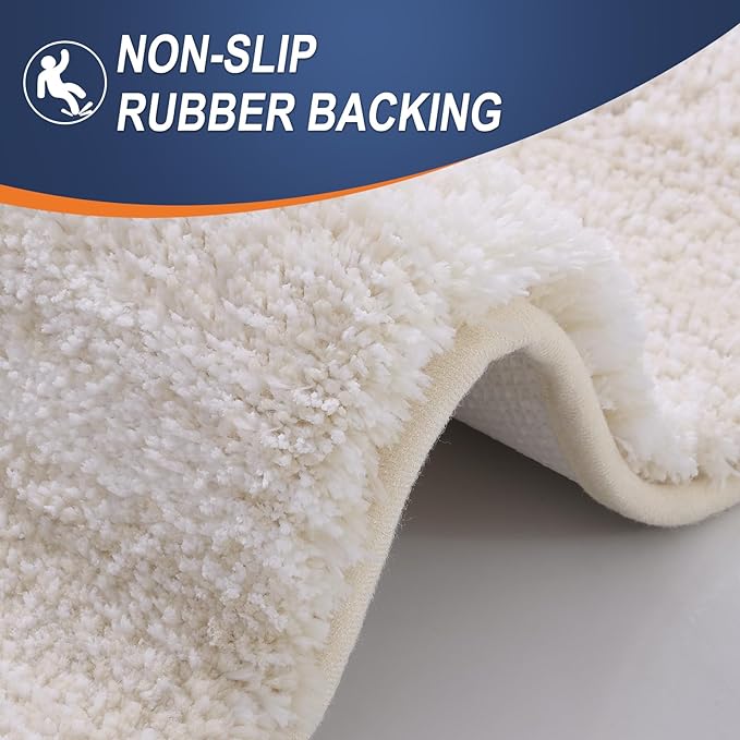 OLANLY Bathroom Rugs Mat 24x16, Extra Soft Absorbent Microfiber Bath Rugs - Image 5
