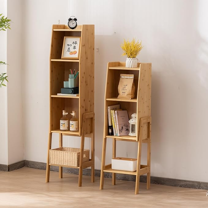 4-Tier Bamboo Bookshelf - Image 6