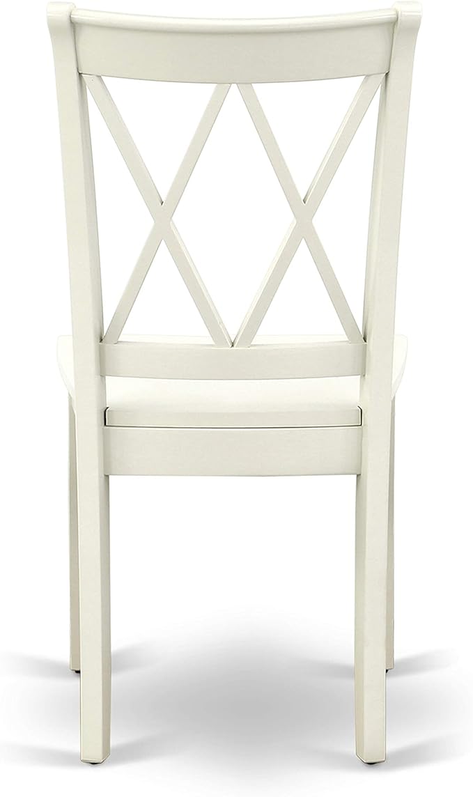 East West Furniture HBCL5-LWH-W 5 Piece Dining Set Includes a Round Dining Room - Image 10