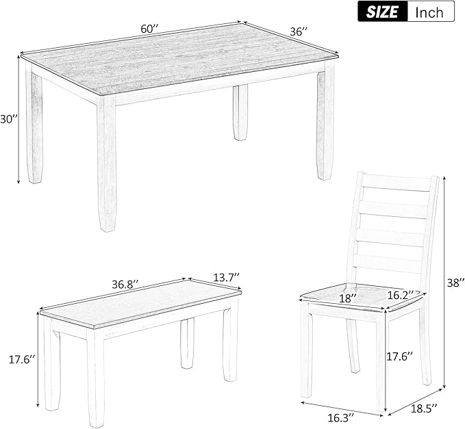 Ball & Cast 6 Piece Dining Table Set - Image 3
