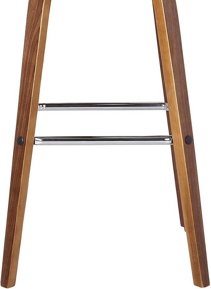 Vienna 30" Swivel Bar Stool in Walnut Wood Finish - Image 8