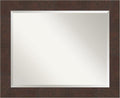 Amanti Art Brown Bathroom Mirror by AmantiArt