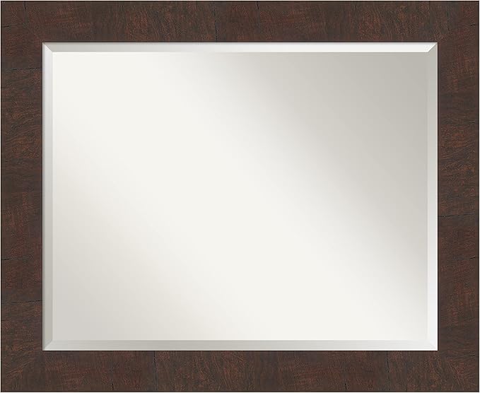 Amanti Art Brown Bathroom Mirror by AmantiArt